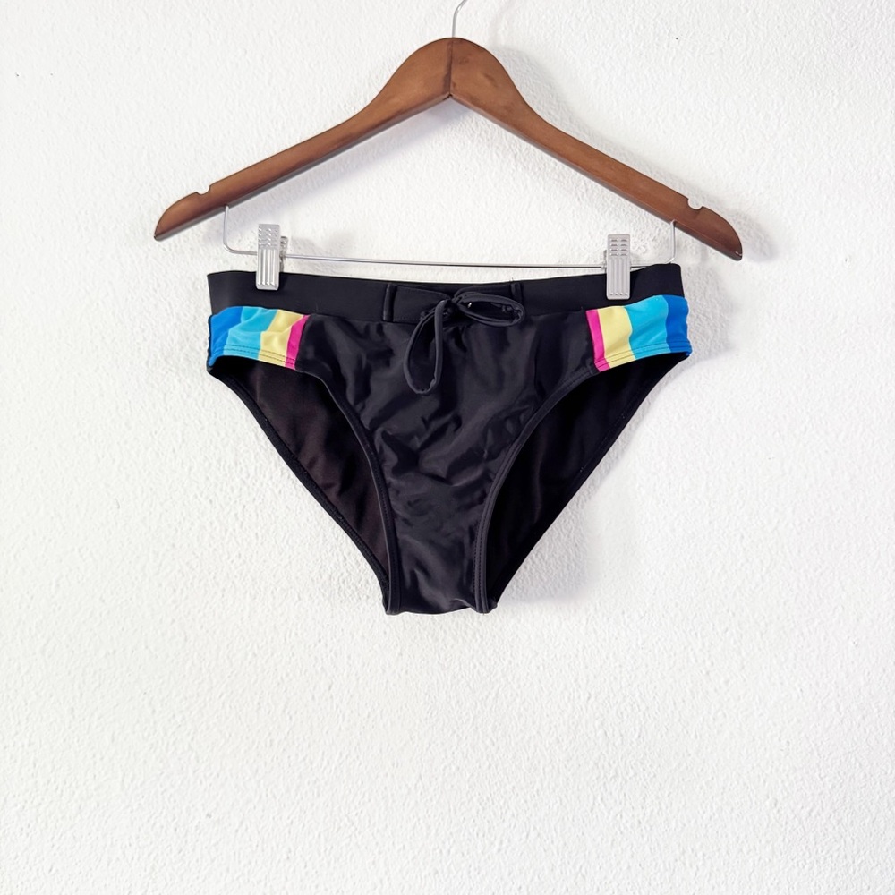 Rainbow Retro Sporty Swimsuit 2 Piece Surfing Tankini Sporty Medium Athleisure - Picture 15 of 16
